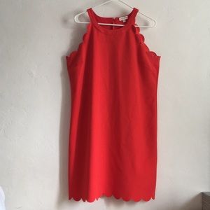 Maison Jules Scalloped Coral Dress XL
